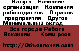 Калуга › Название организации ­ Компания-работодатель › Отрасль предприятия ­ Другое › Минимальный оклад ­ 1 - Все города Работа » Вакансии   . Коми респ.